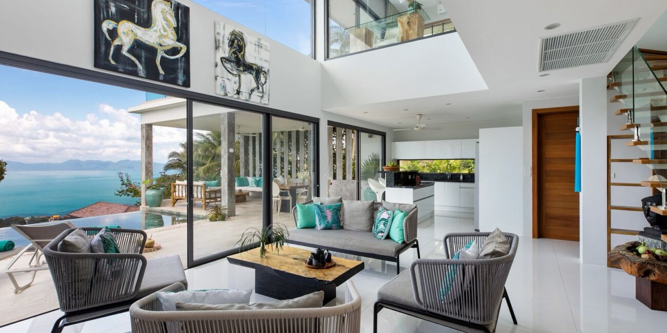New Luxury 3 Bedrooms Sea View Pool Villa – Bangpor